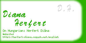 diana herfert business card