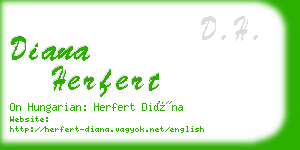 diana herfert business card